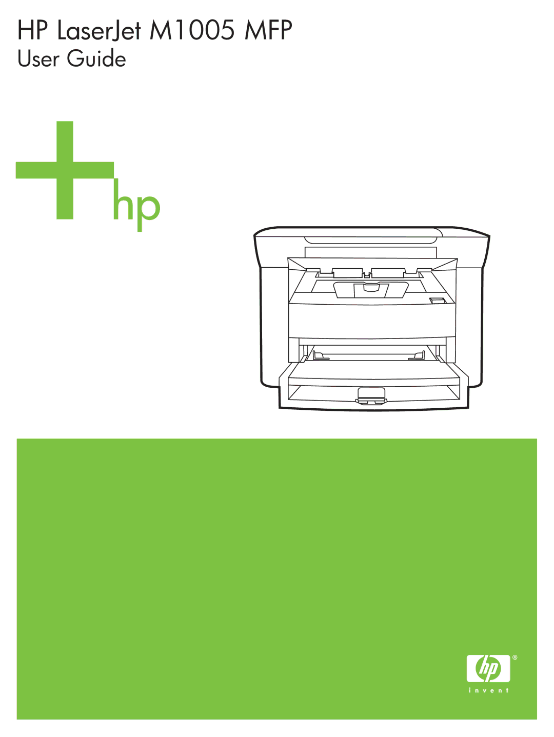 HP M1000 manual HP LaserJet M1005 MFP 