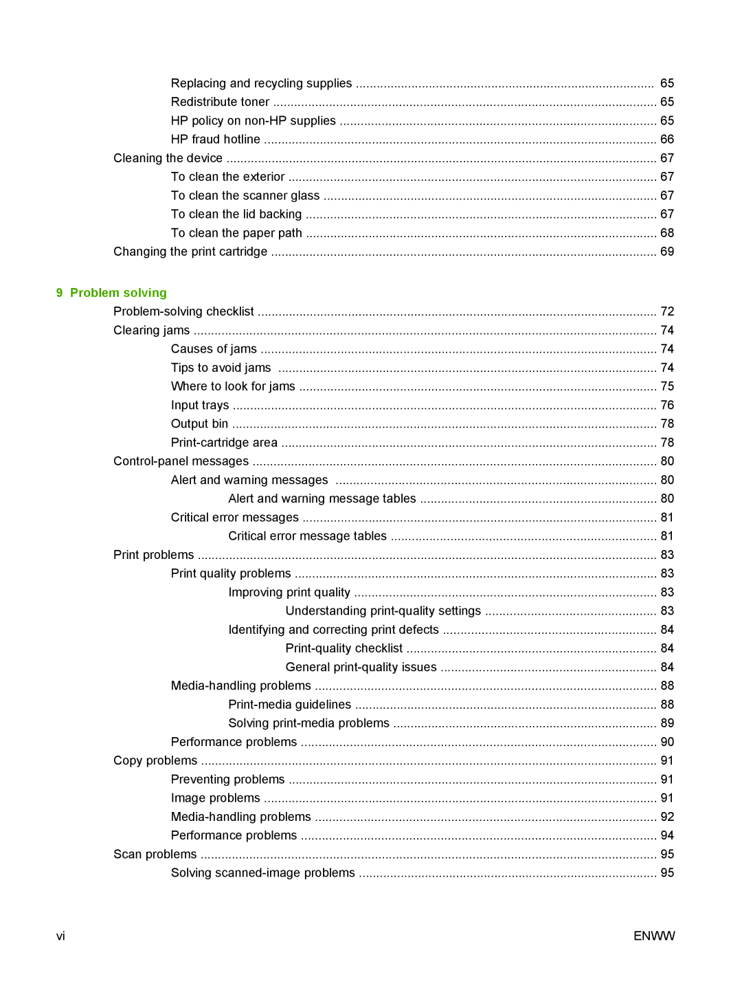 HP M1000 manual Problem solving 