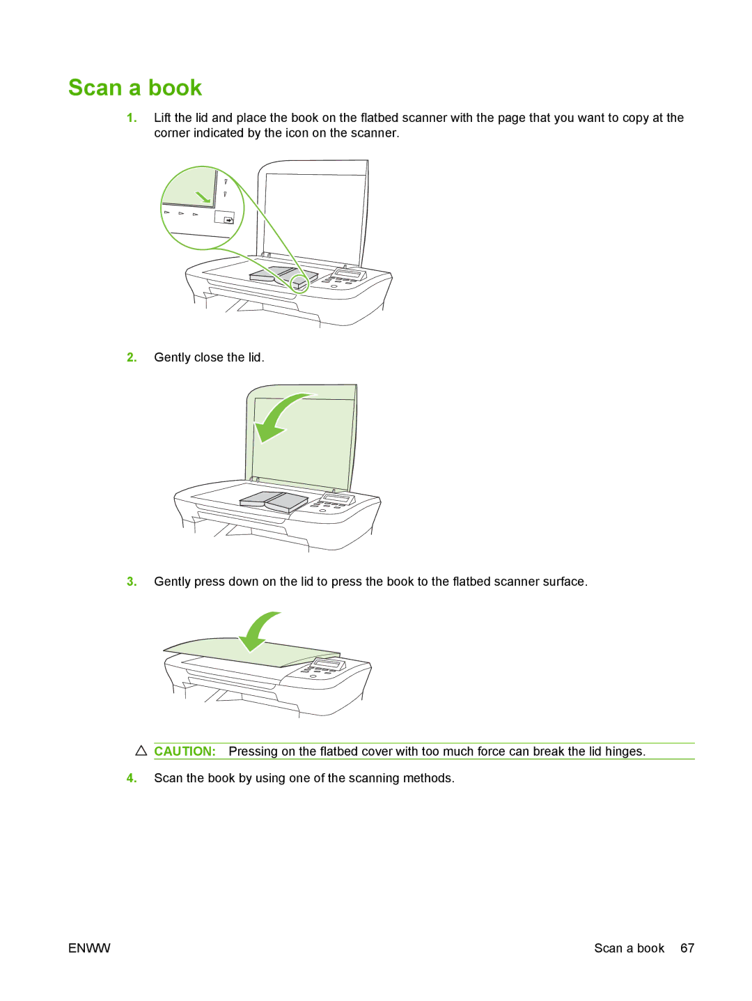 HP M1120 MFP manual Scan a book 