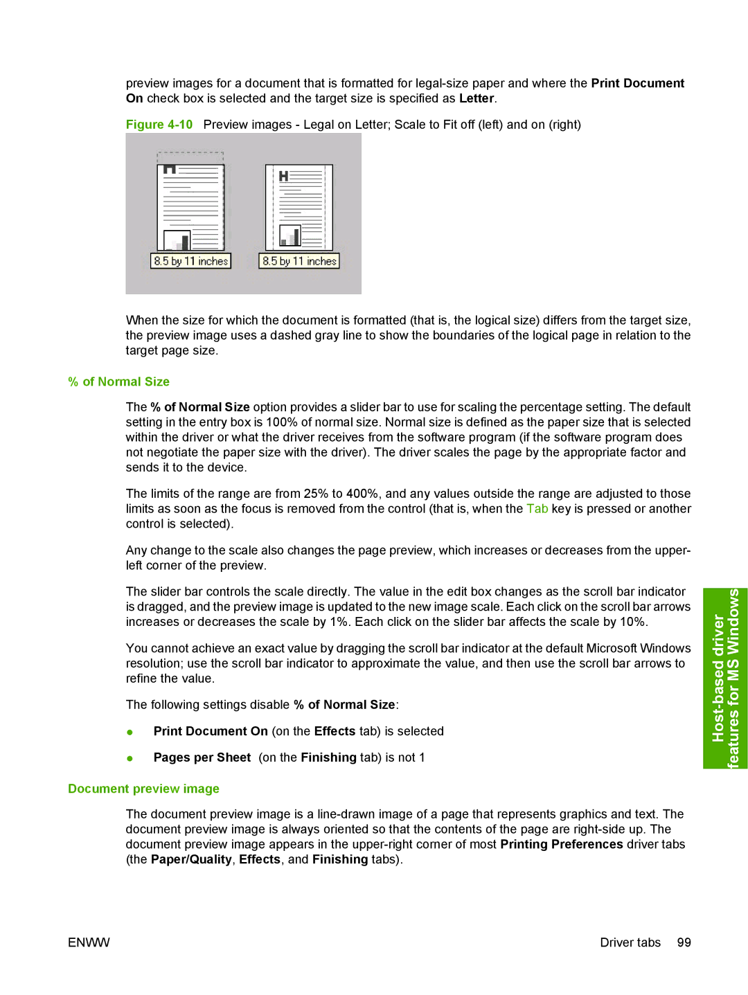 HP M1120n manual Normal Size, Document preview image 