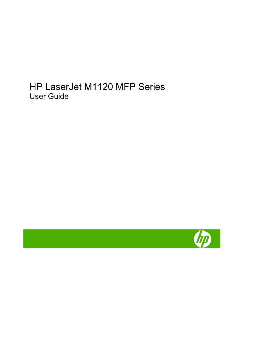 HP M1120n manual HP LaserJet M1120 MFP Series 