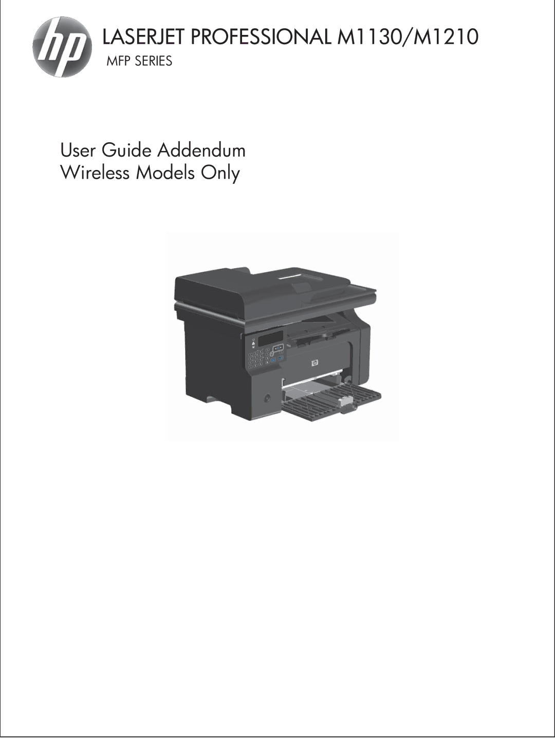 HP M1136, M1217nfw, M1132 manual Laserjet Professional M1130/M1210 