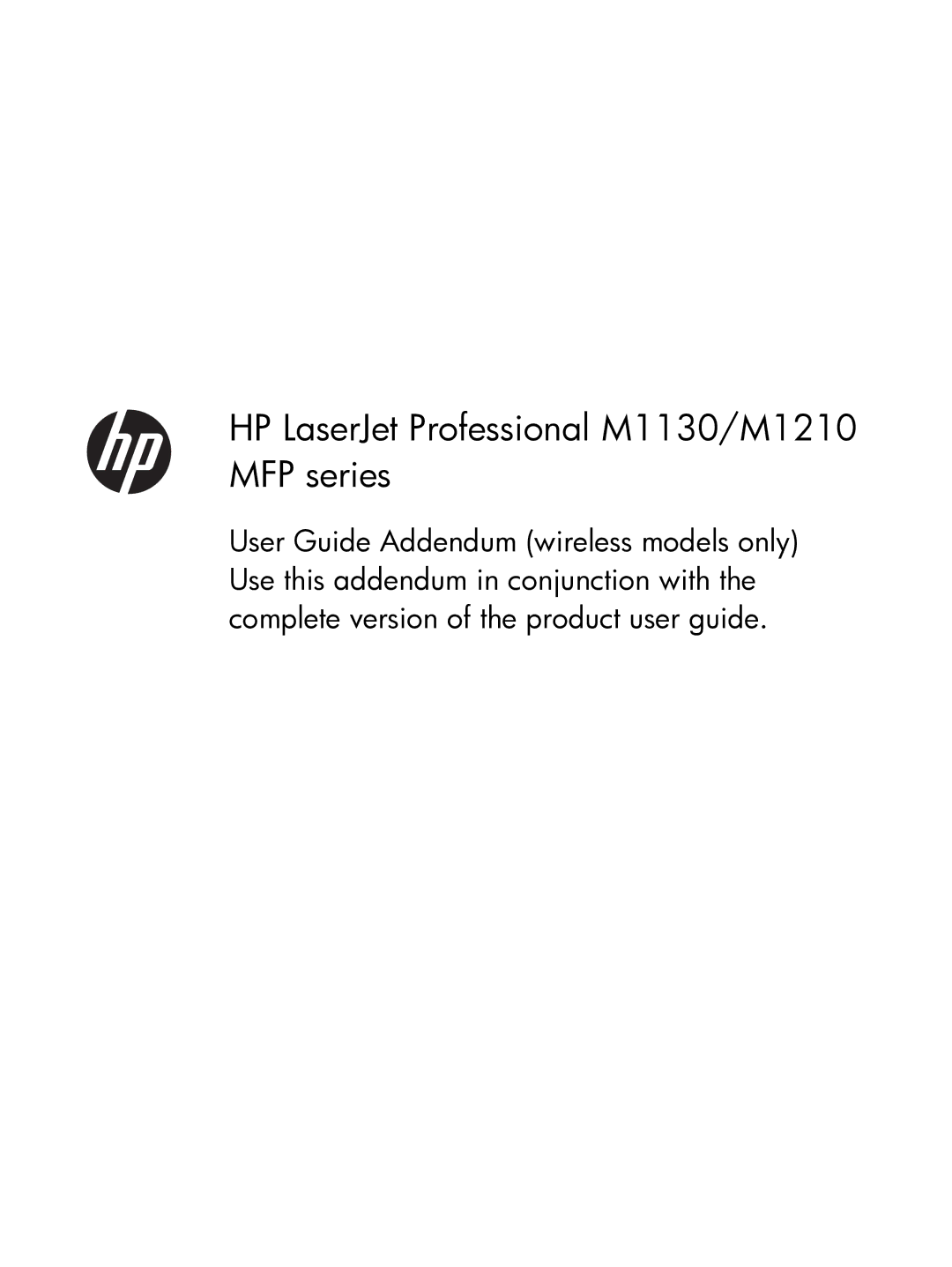 HP M1217nfw, M1136, M1132 manual HP LaserJet Professional M1130/M1210 MFP series 