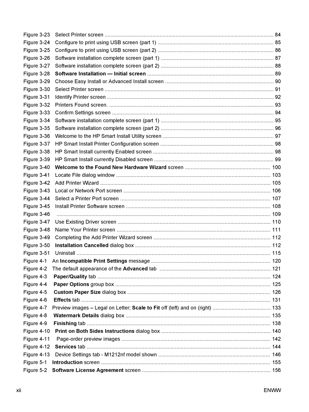 HP M1213nf, M1217nfw, M1216nfh, M1136 manual Default appearance of the Advanced tab 121 