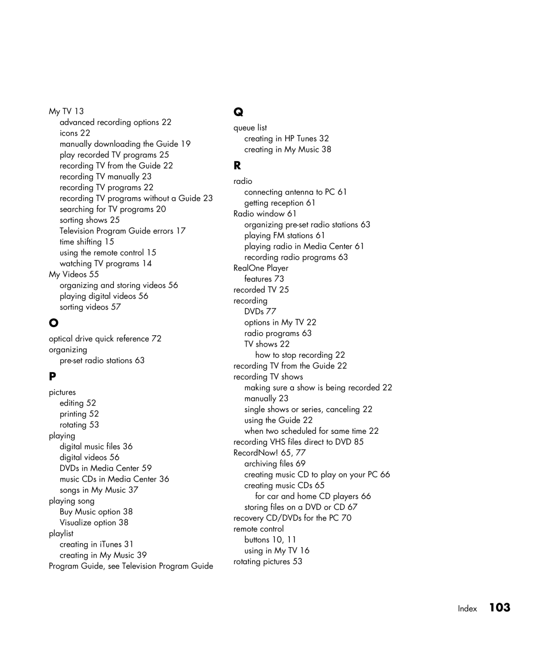 HP m1050e (PU061AV), m1299a, m1050y (PJ720AV), m1050y (PU060AV), m1297c manual Using the remote control 15 watching TV programs 