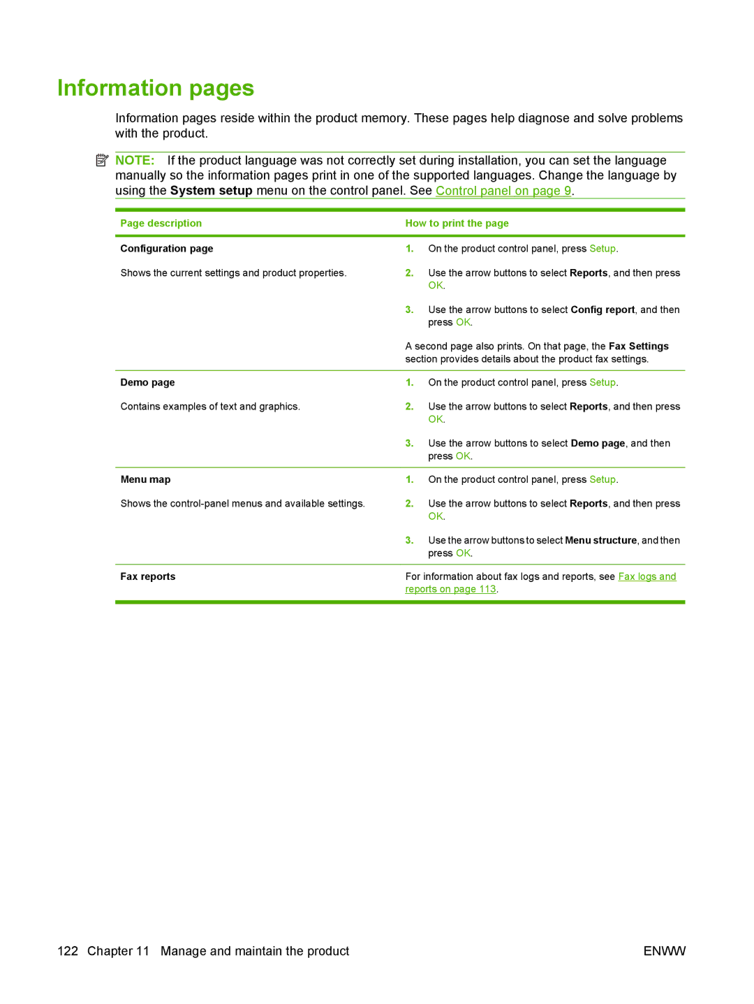 HP M1300 manual Information pages, Description How to print 