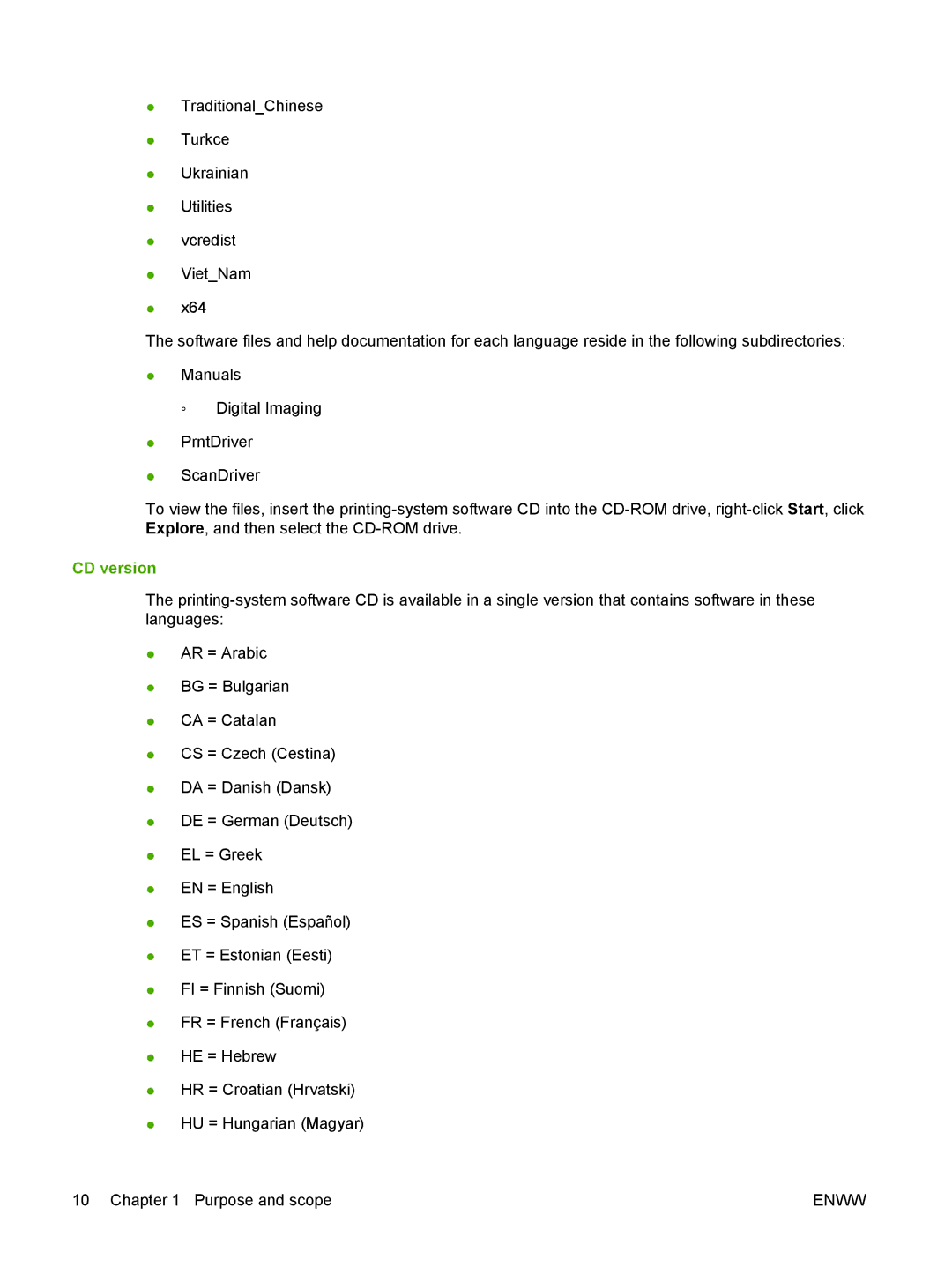 HP M1300 manual CD version 