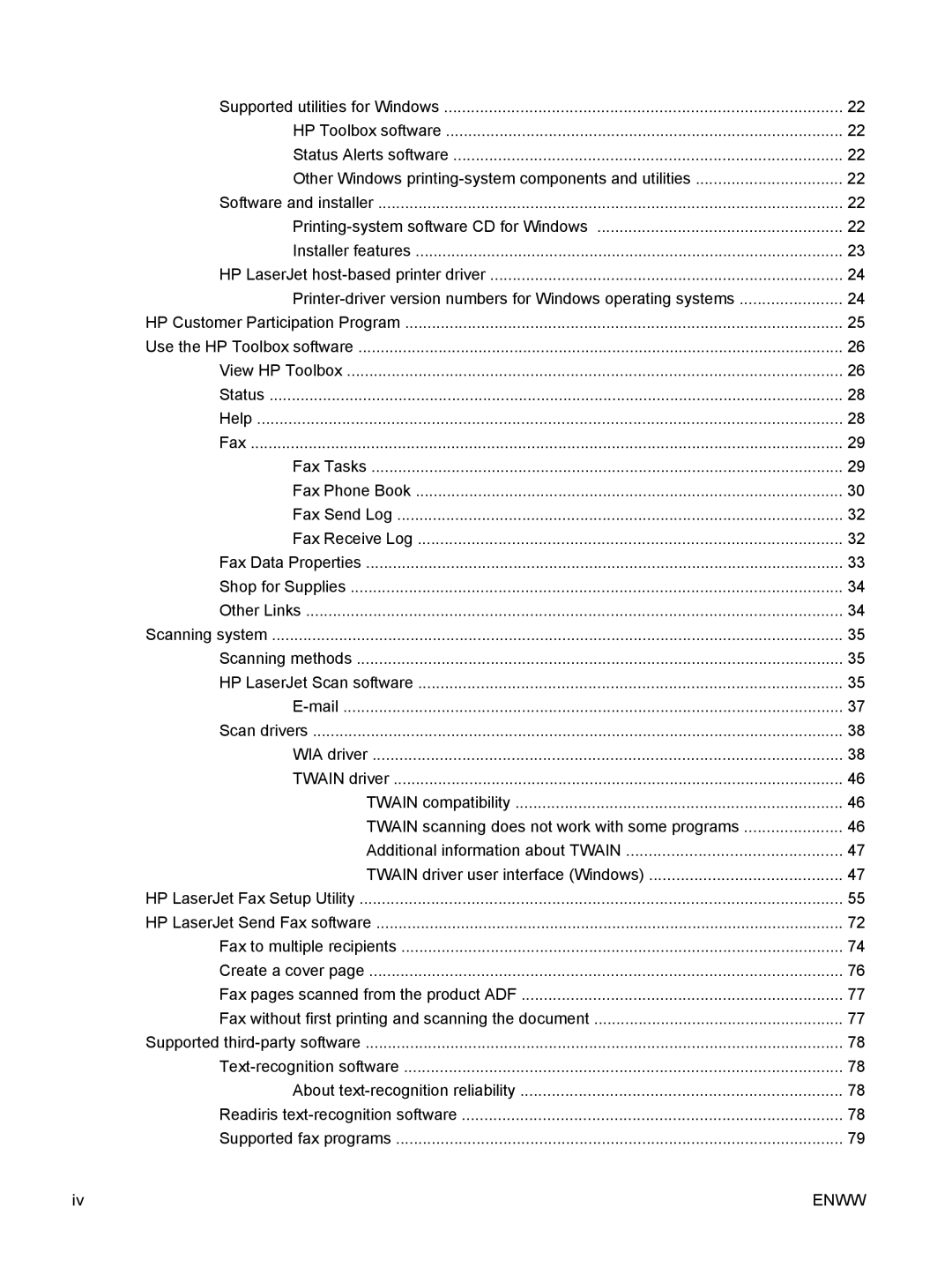 HP M1300 manual Scanning system 