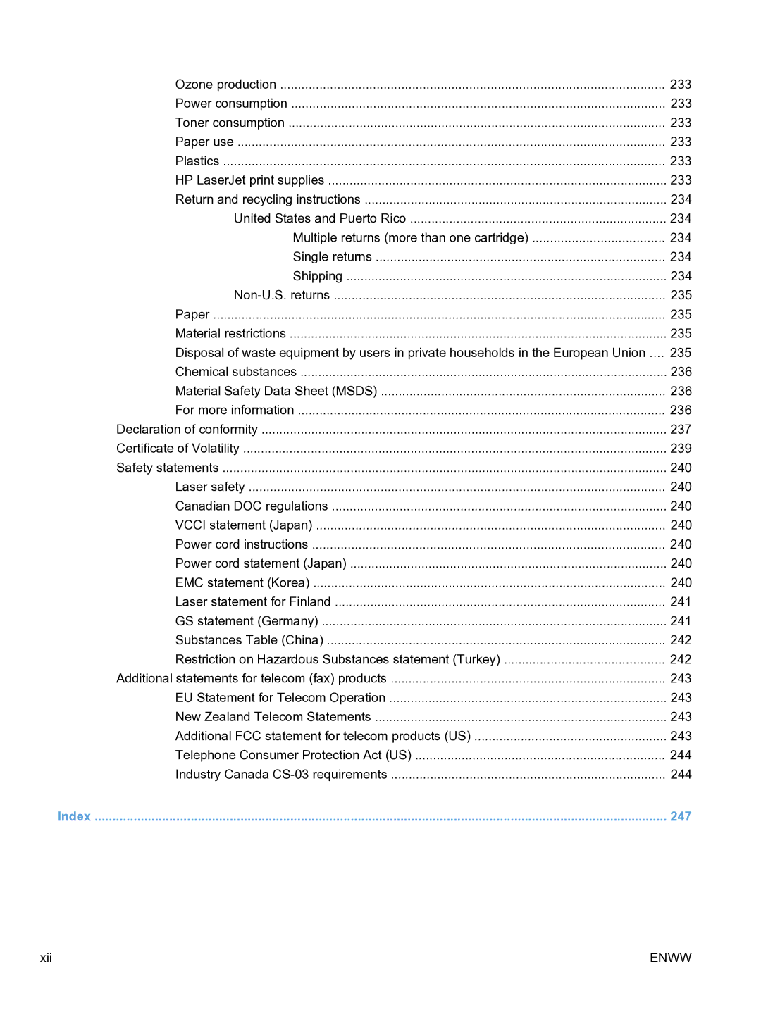 HP M1536dnf CE538ABGJ manual 247 