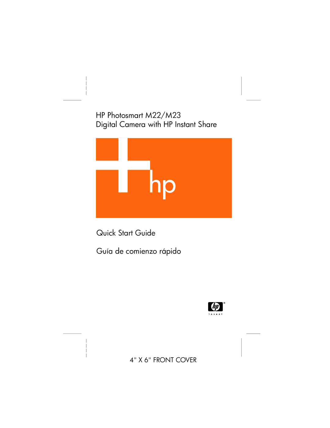 HP M22, M23 manual Front Cover 