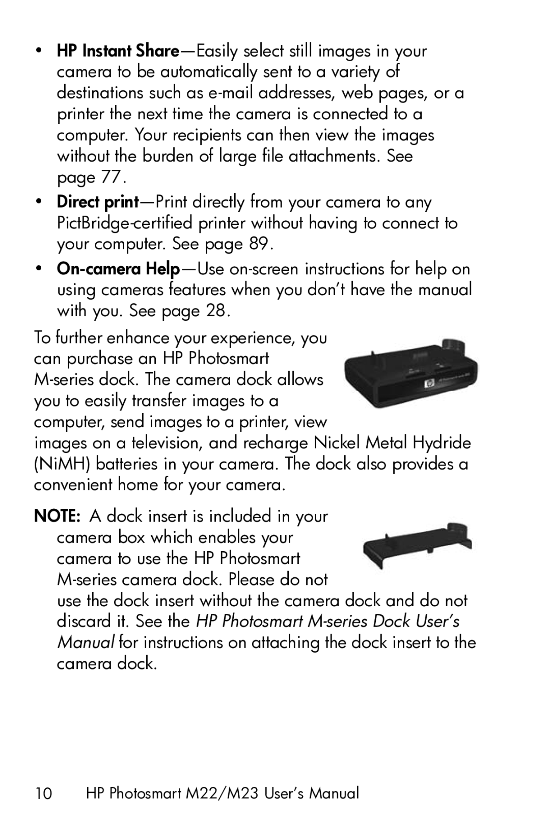 HP manual HP Photosmart M22/M23 User’s Manual 