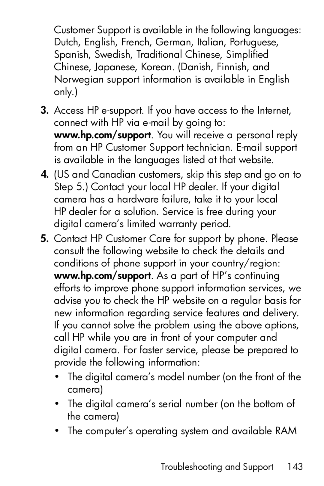 HP M23 manual Troubleshooting and Support 