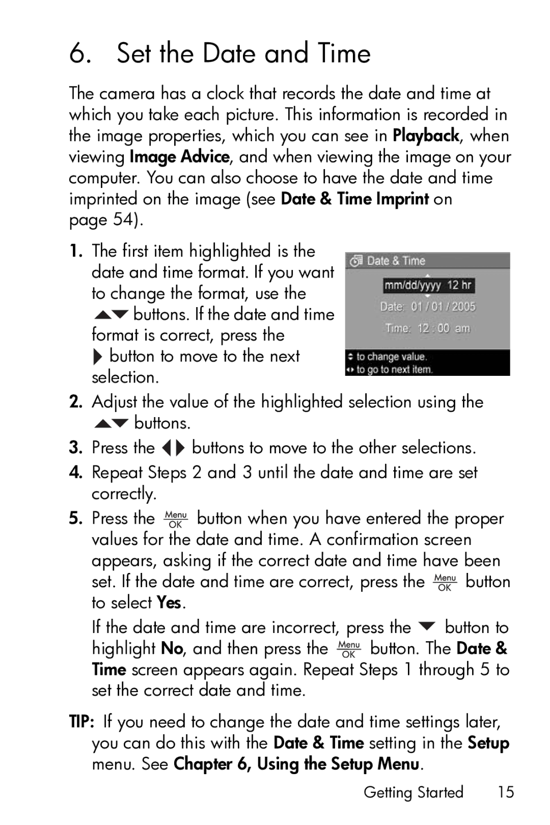 HP M23 manual Set the Date and Time 