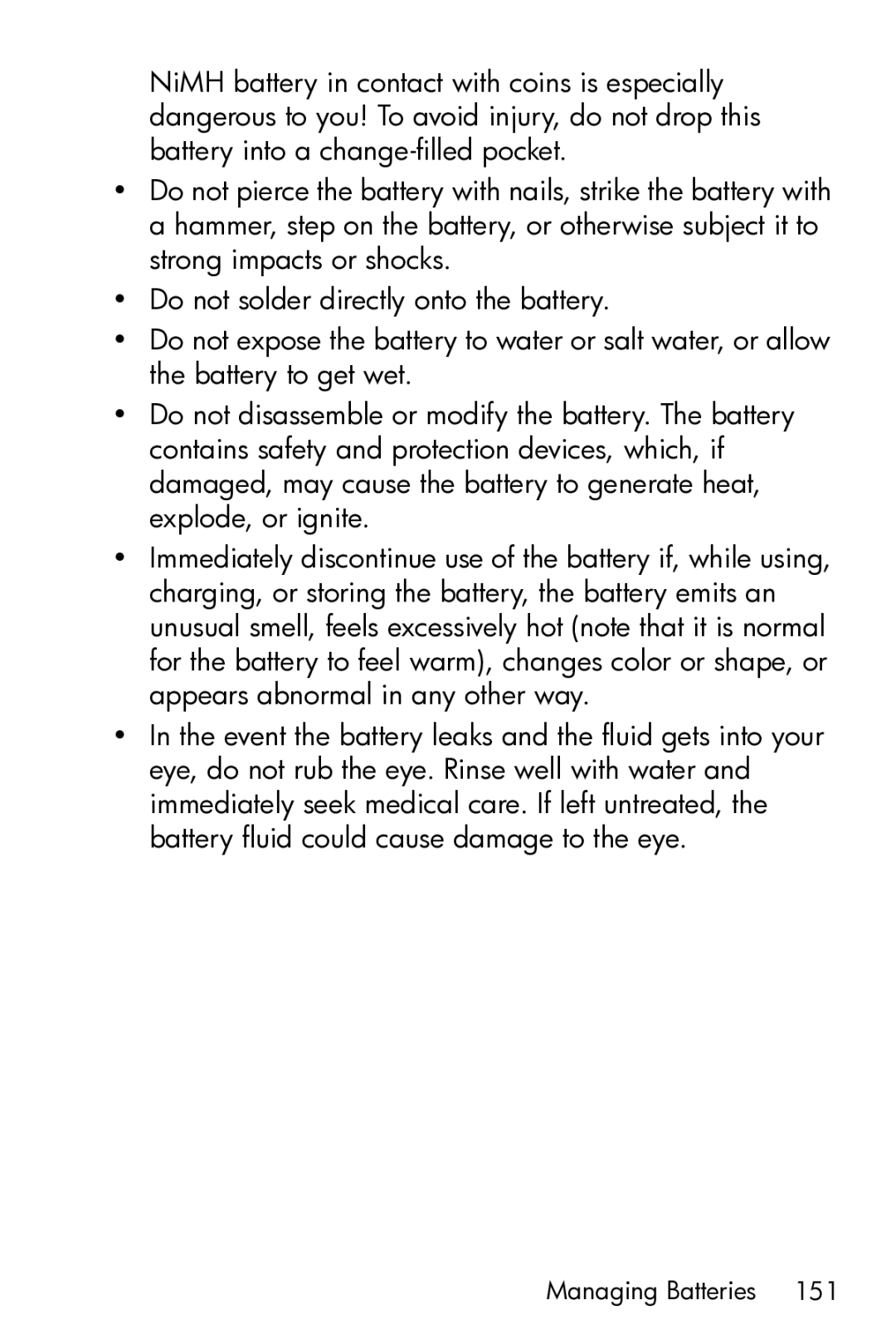 HP M23 manual Managing Batteries 