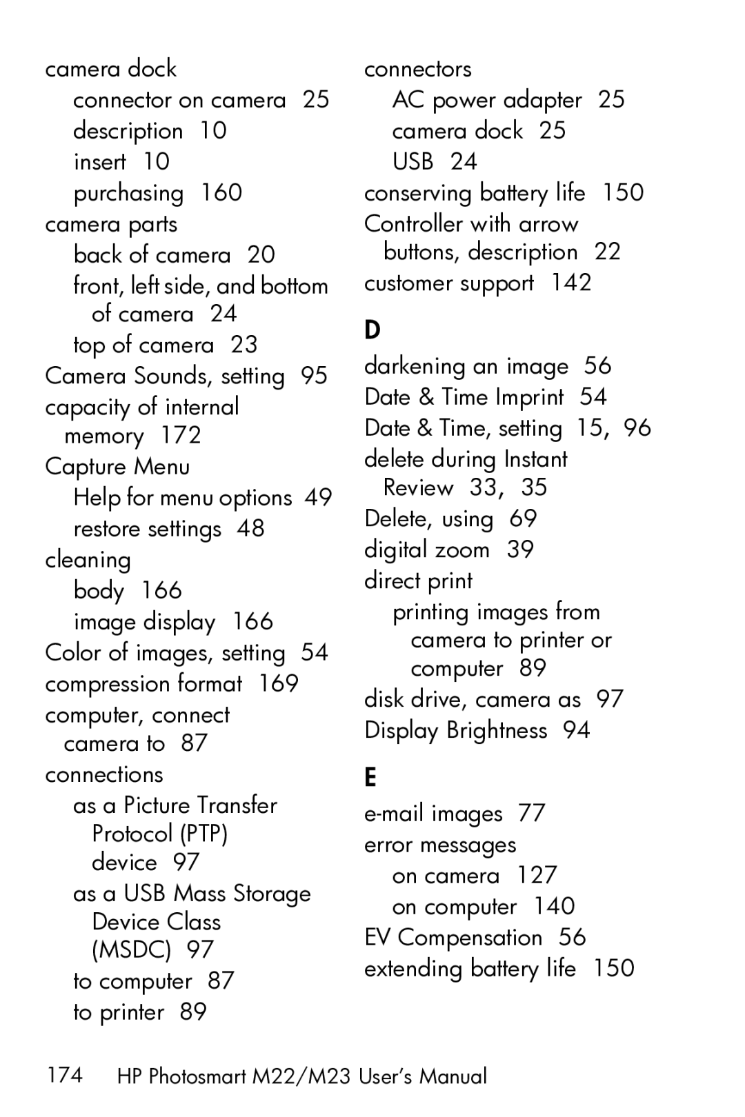 HP manual HP Photosmart M22/M23 User’s Manual 