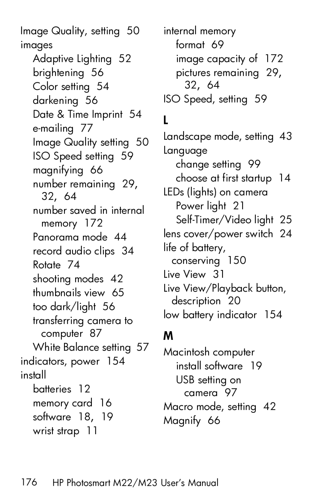 HP manual HP Photosmart M22/M23 User’s Manual 