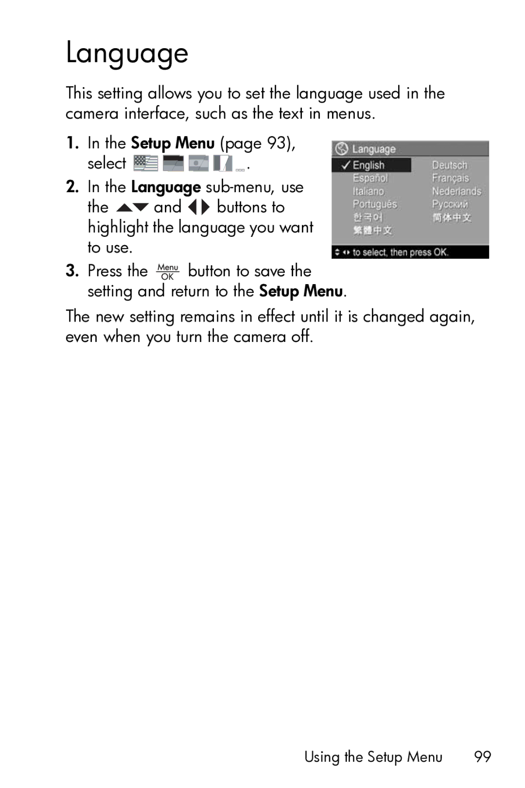 HP M23 manual Language 