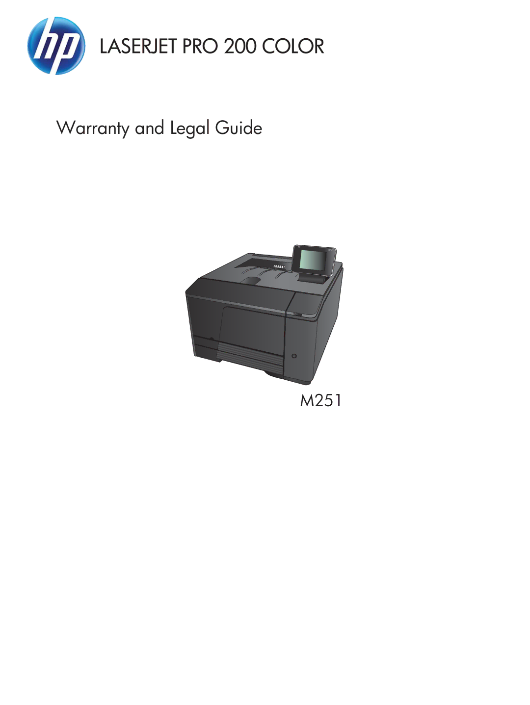 HP M251 manual Laserjet PRO 200 Color 