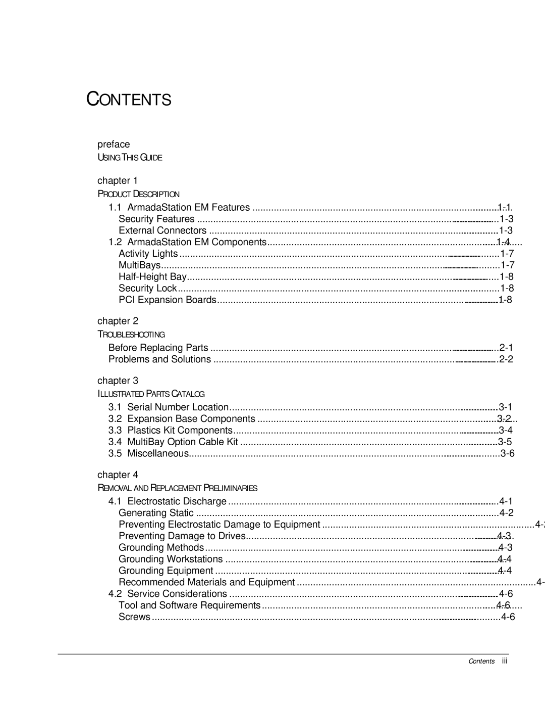 HP m300 manual Contents 