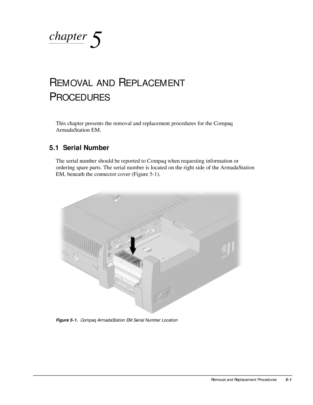 HP m300 manual Removal and Replacement Procedures, Serial Number 