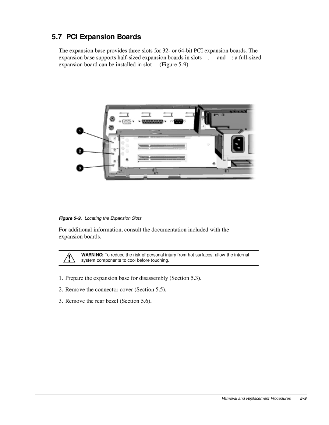 HP m300 manual PCI Expansion Boards, Locating the Expansion Slots 