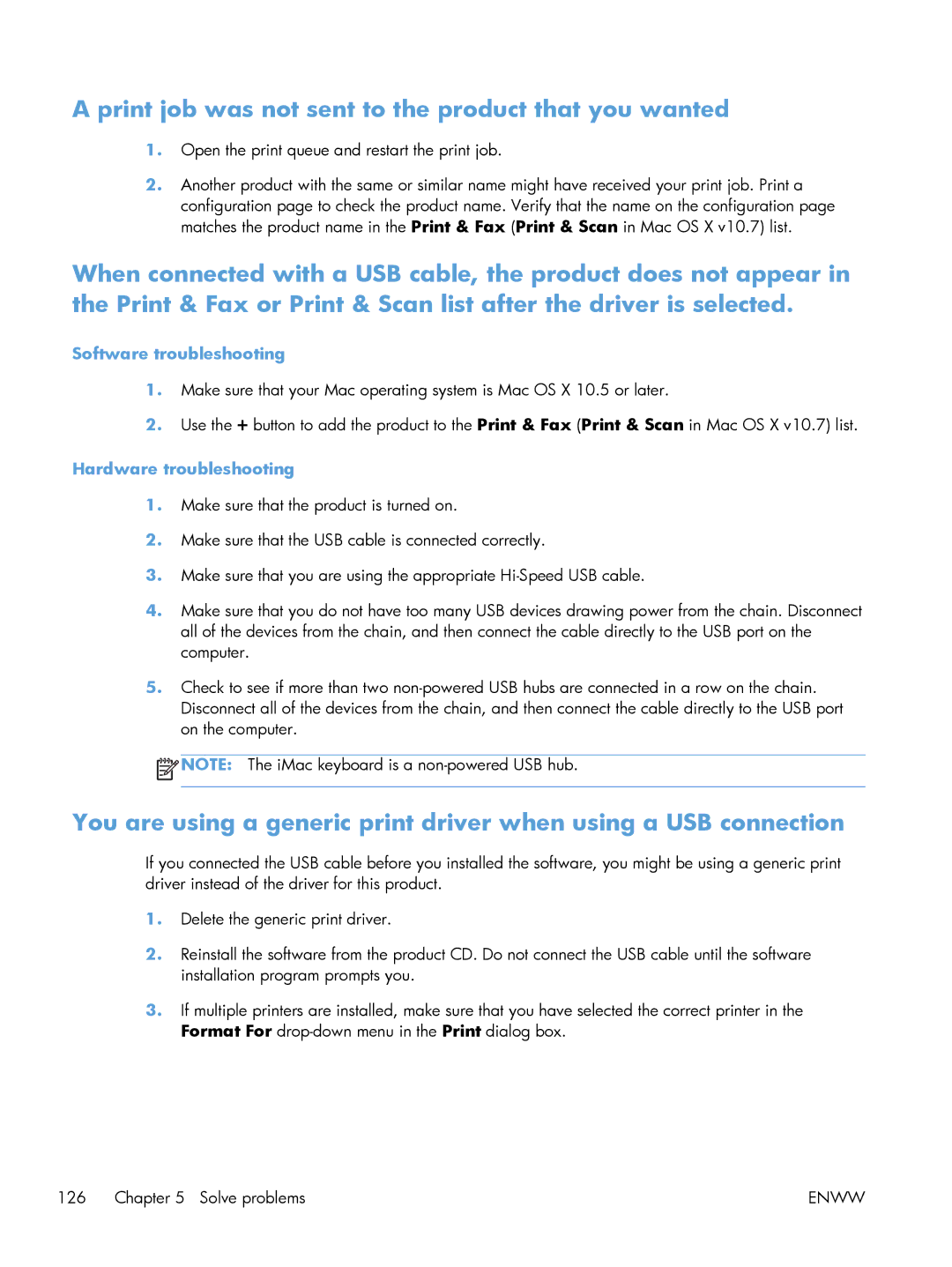 HP M401 manual Print job was not sent to the product that you wanted, Software troubleshooting 