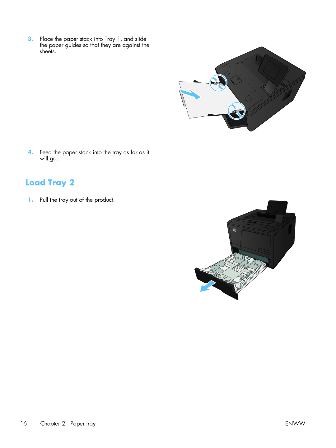 HP M401 manual Pull the tray out of the product Paper tray 