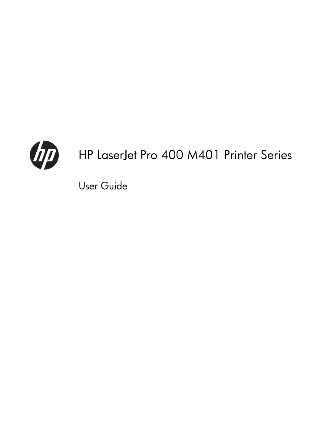 HP manual HP LaserJet Pro 400 M401 Printer Series 