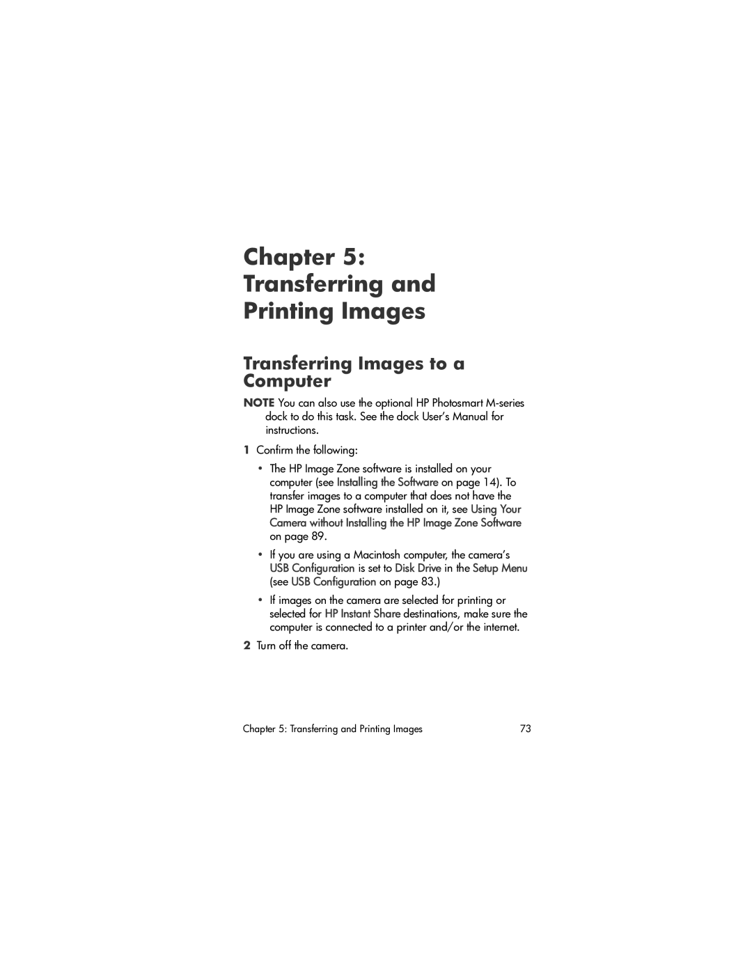 HP M407 manual Chapter Transferring Printing Images, Transferring Images to a Computer, Confirm the following 