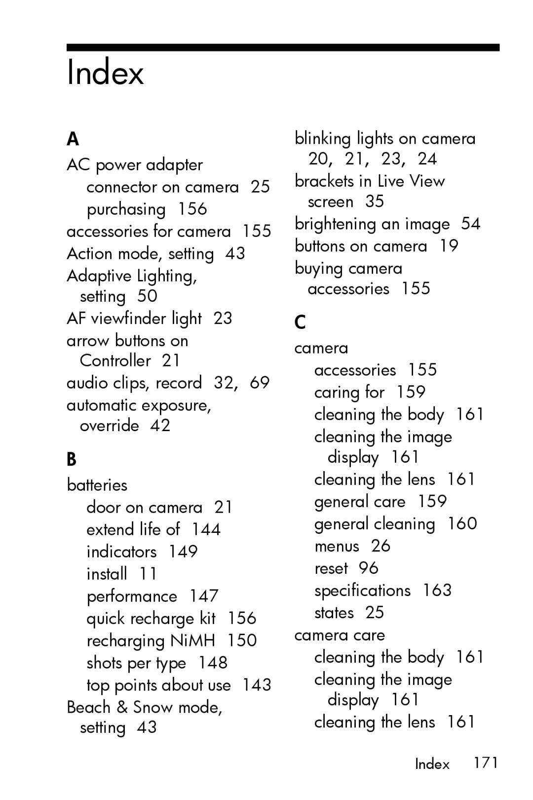 HP M415 manual Index 