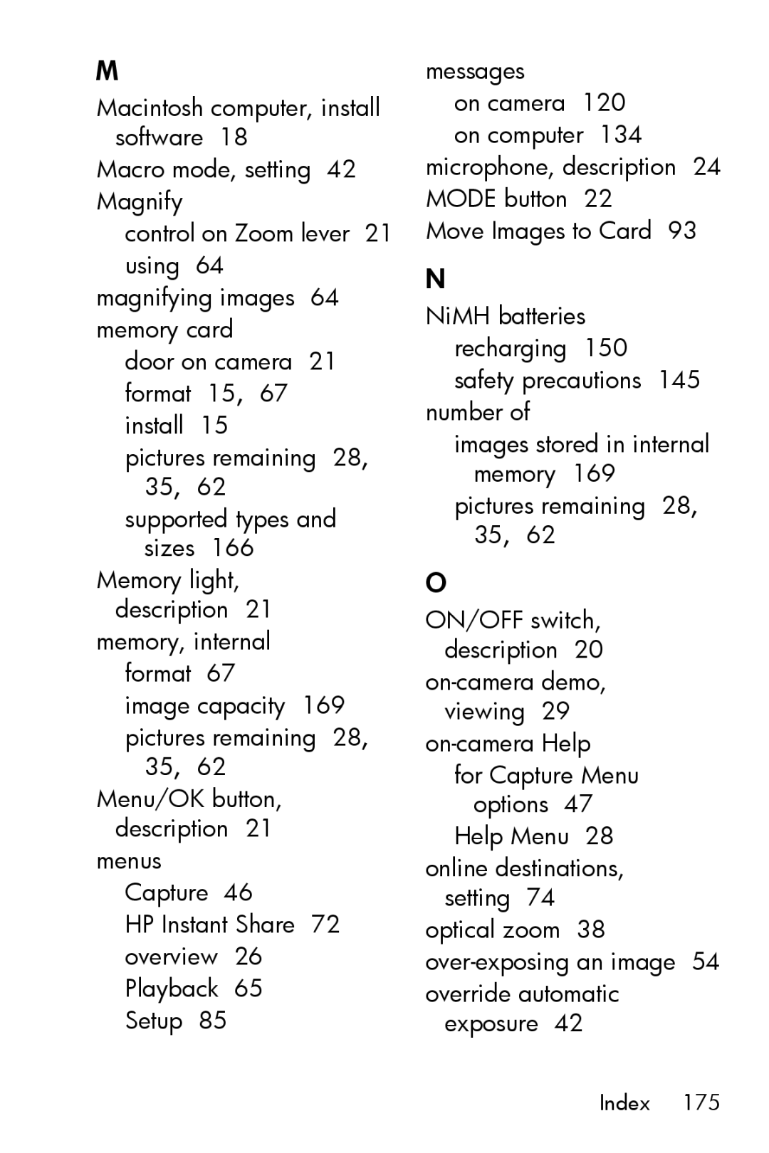 HP M415 manual For Capture Menu options 