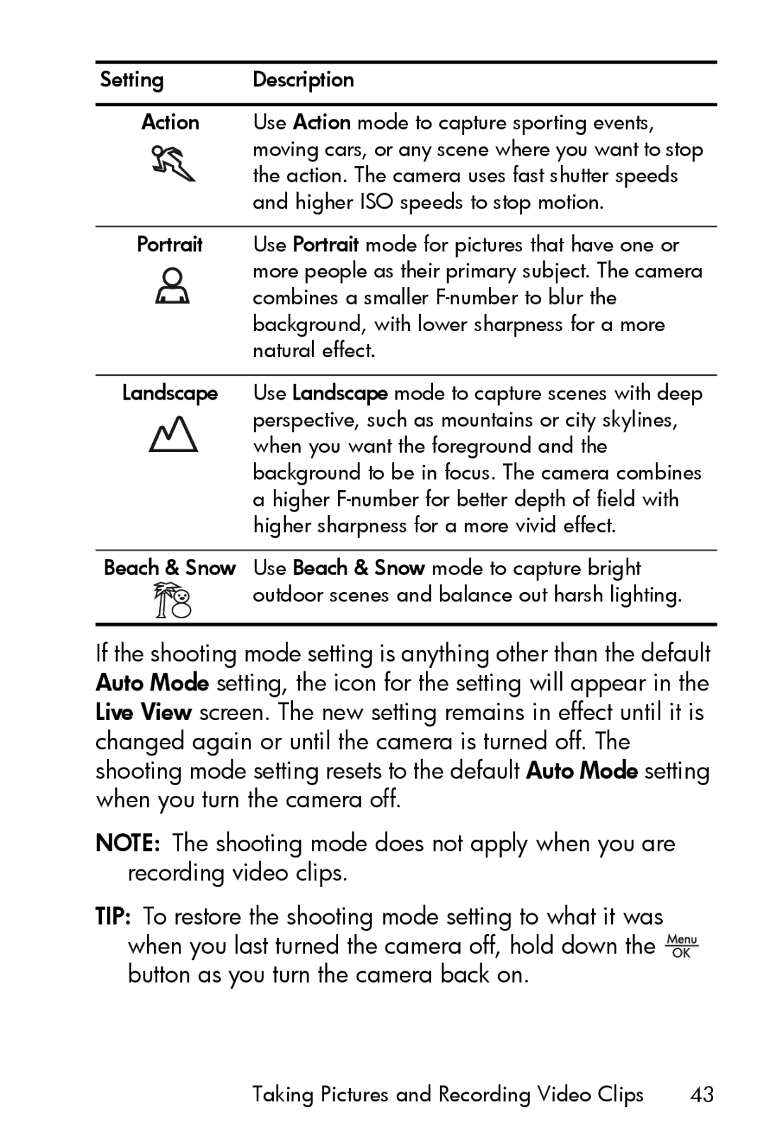 HP M415 manual Taking Pictures and Recording Video Clips 