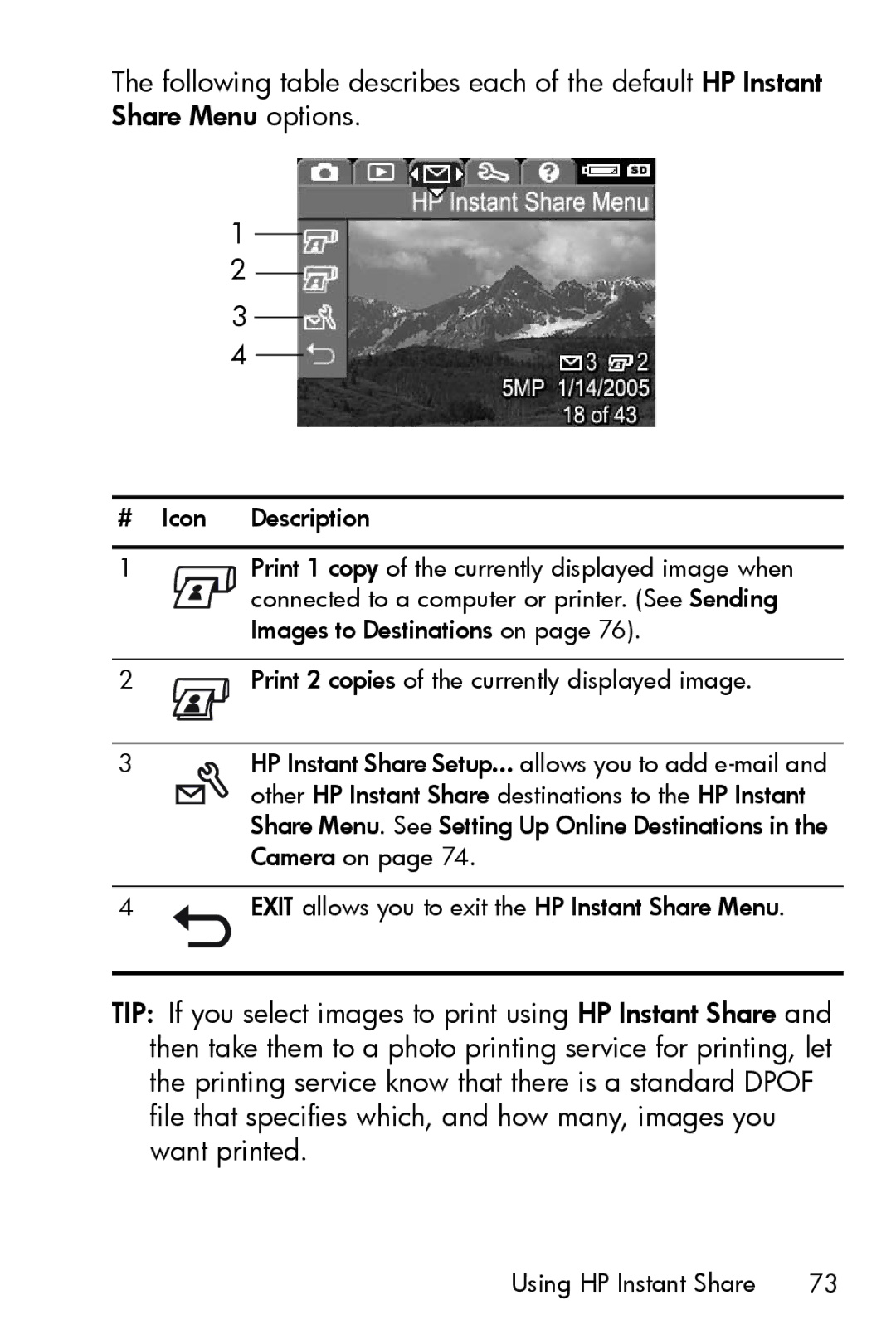 HP M415 manual Using HP Instant Share 