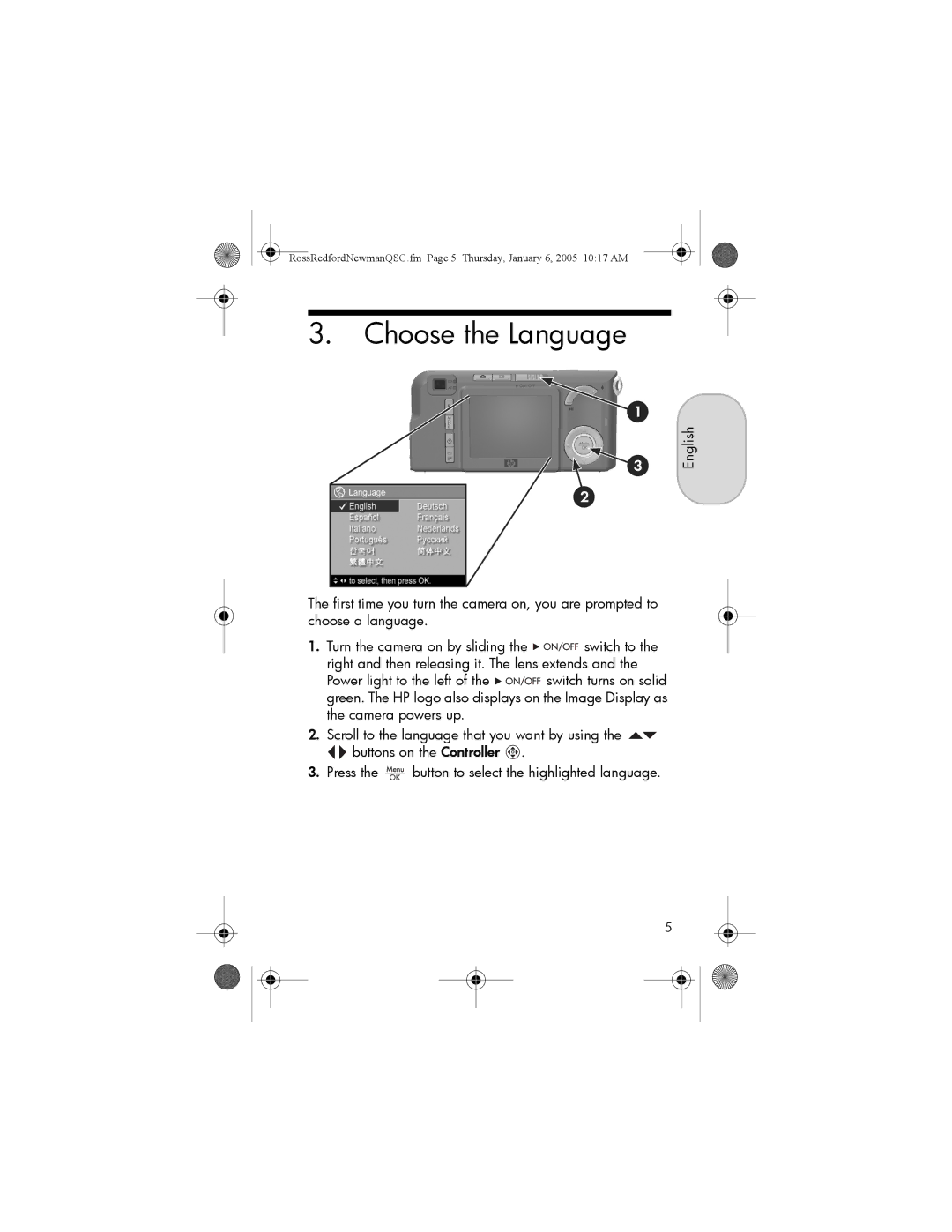 HP M517, M417, M415 manual Choose the Language 