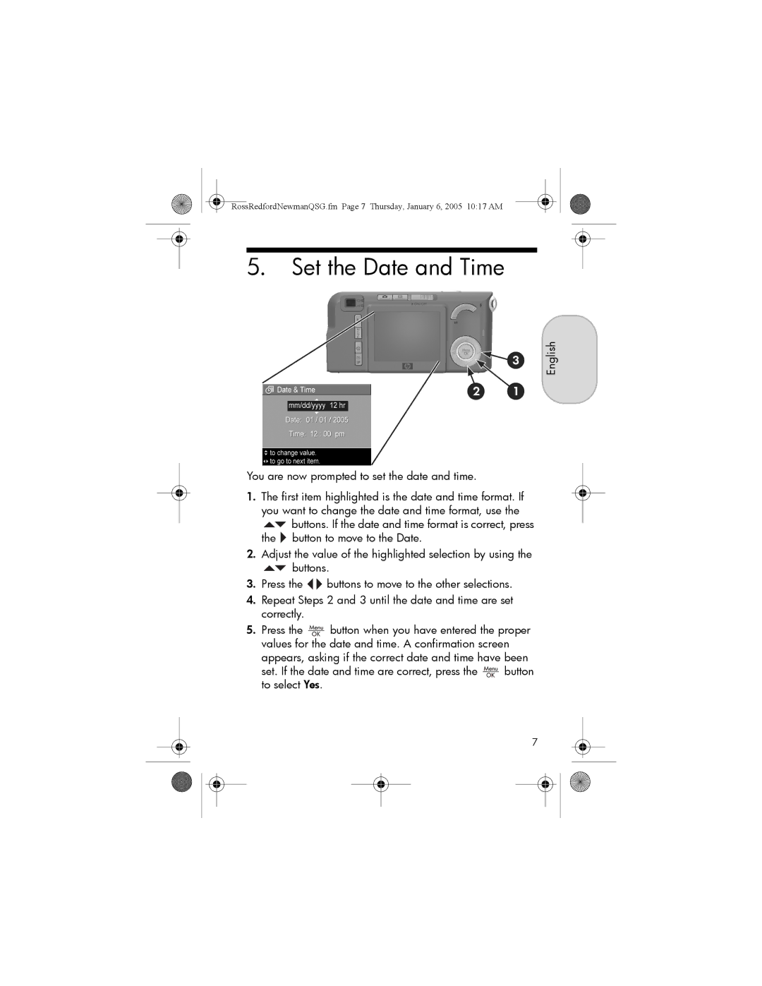 HP M417, M517, M415 manual Set the Date and Time 