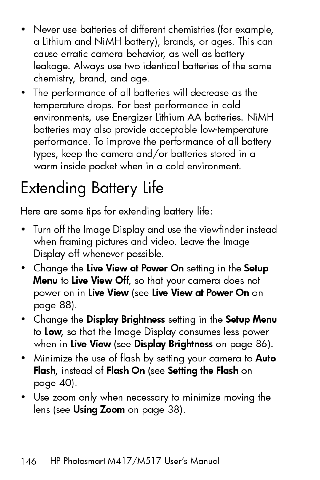 HP M417, M517 manual Extending Battery Life 