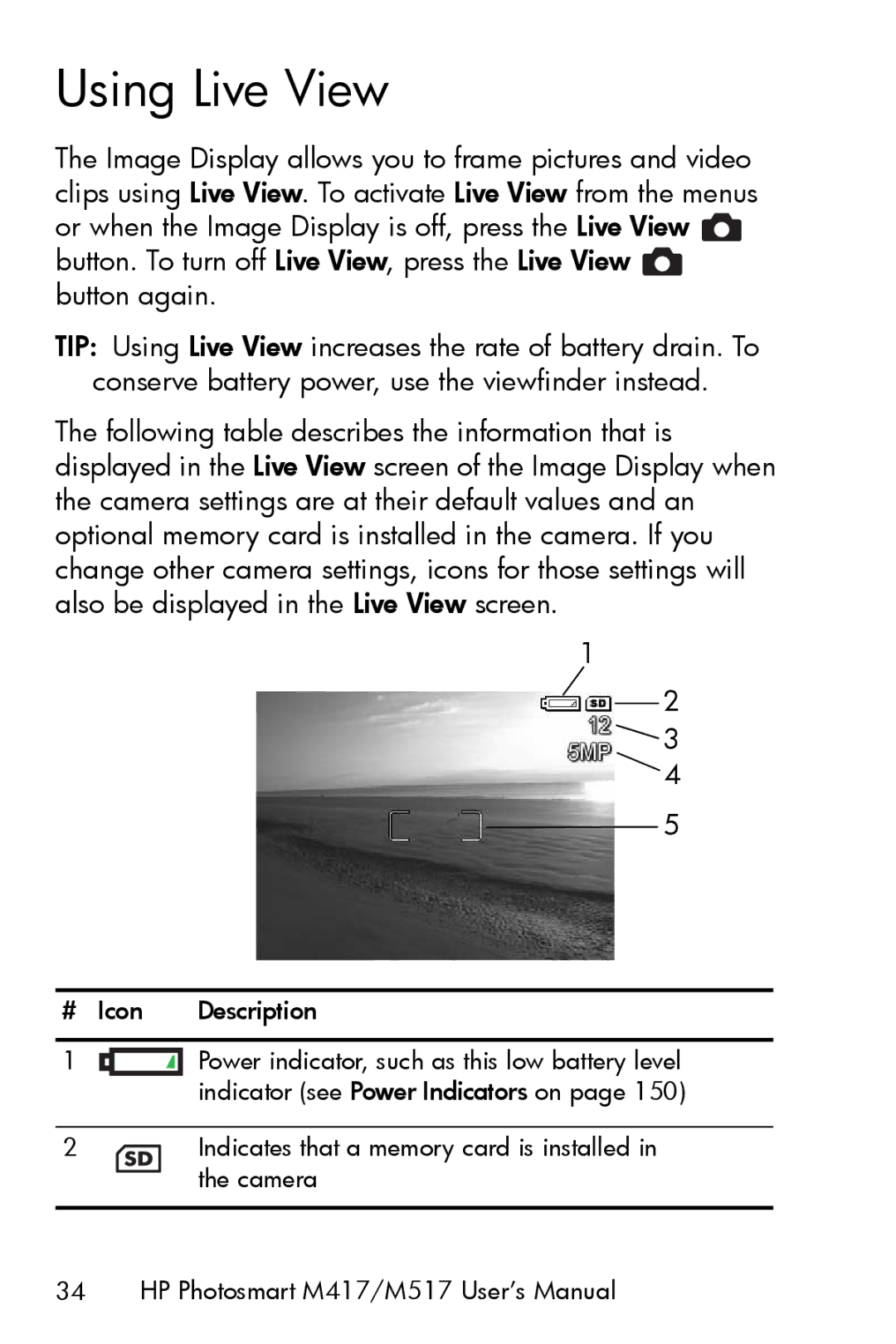 HP M417, M517 manual Using Live View 