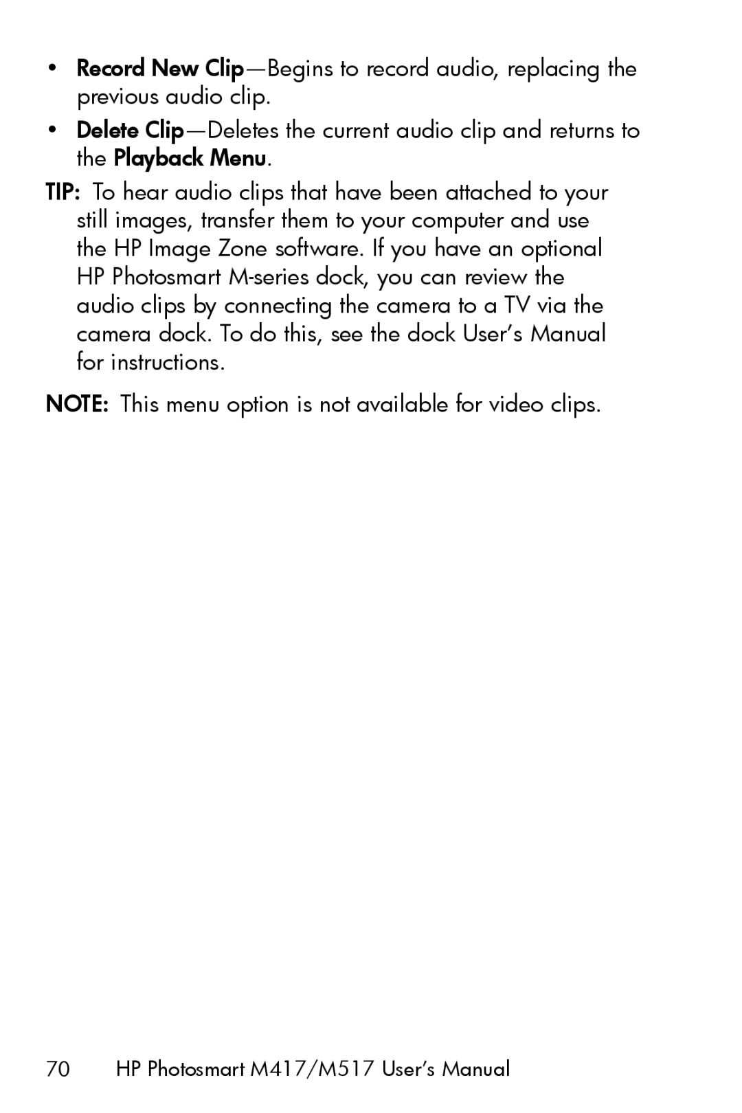 HP manual HP Photosmart M417/M517 User’s Manual 