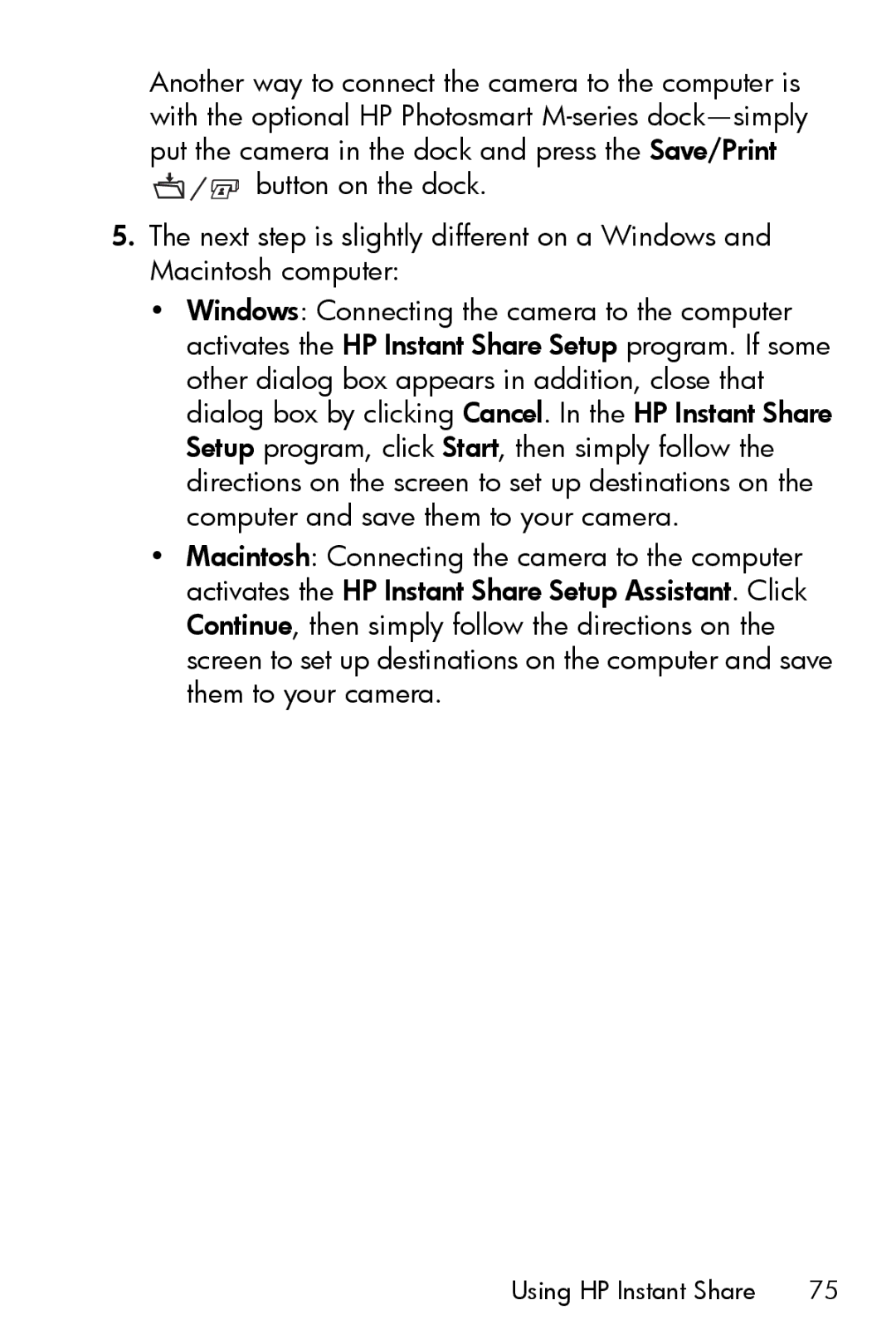 HP M517, M417 manual Using HP Instant Share 