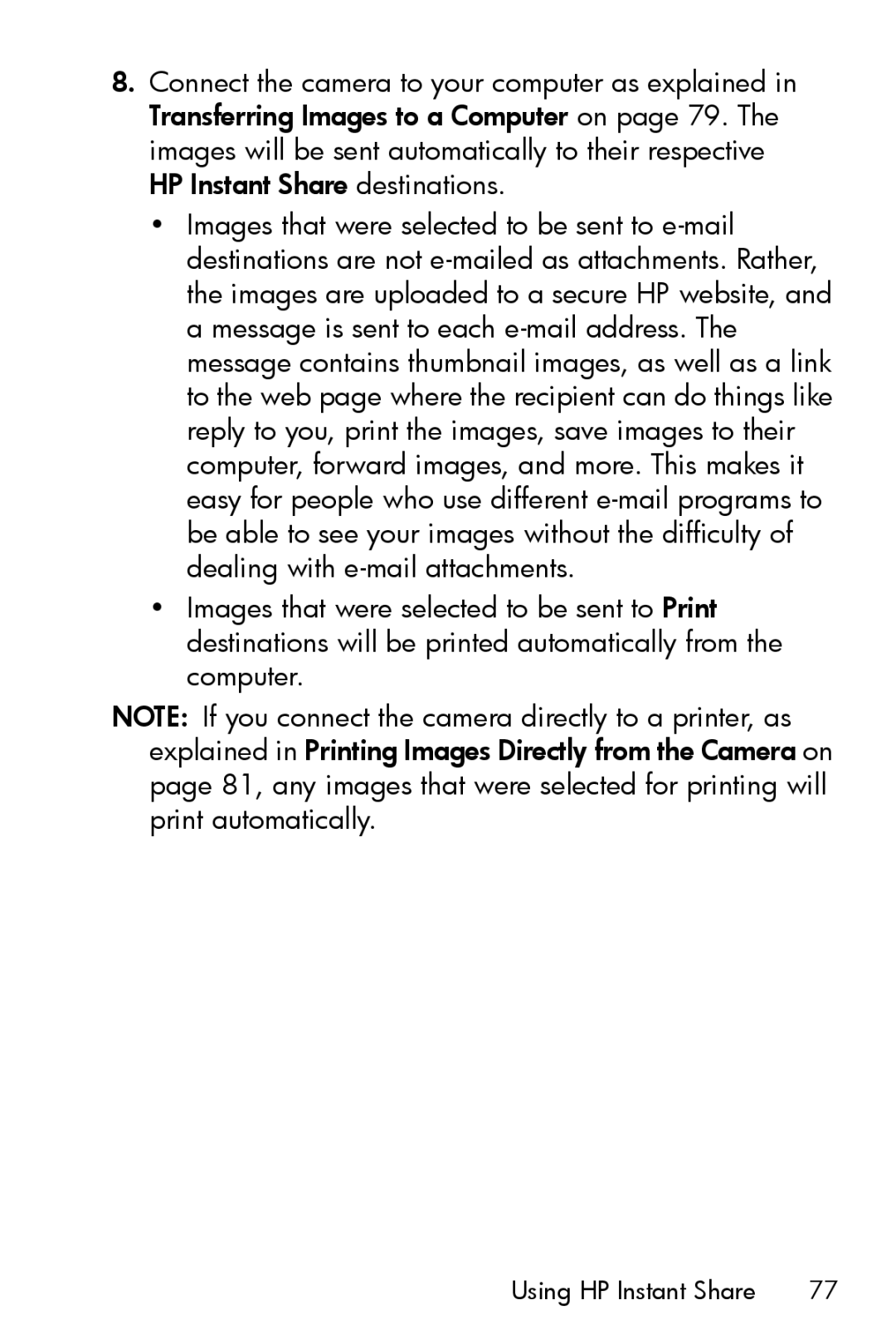 HP M517, M417 manual Using HP Instant Share 