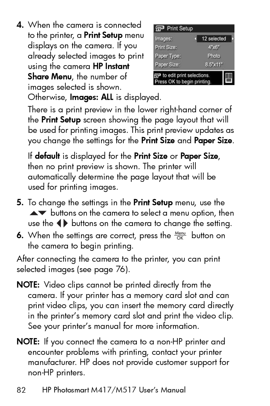 HP manual HP Photosmart M417/M517 User’s Manual 