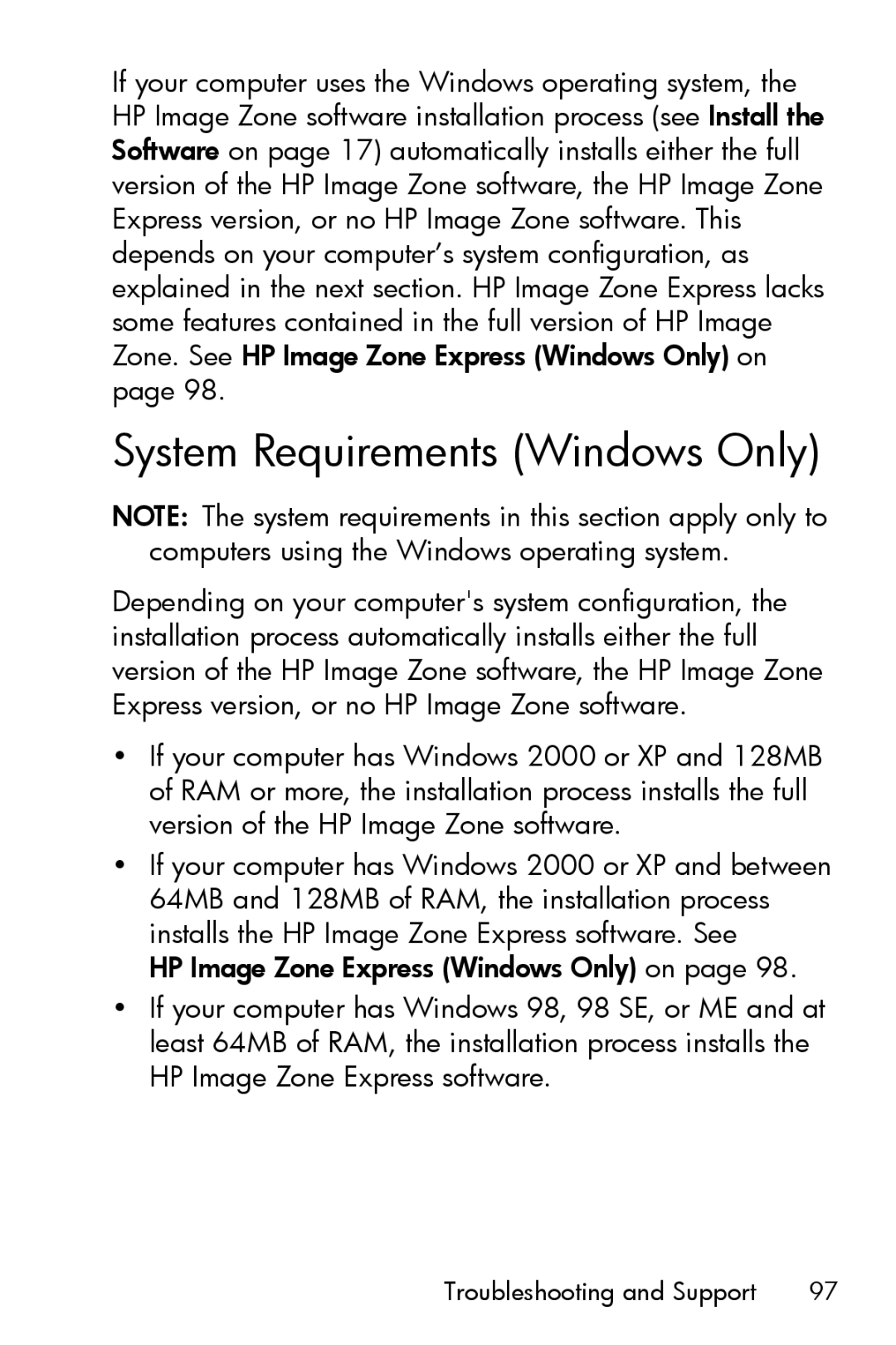 HP M517, M417 manual System Requirements Windows Only 