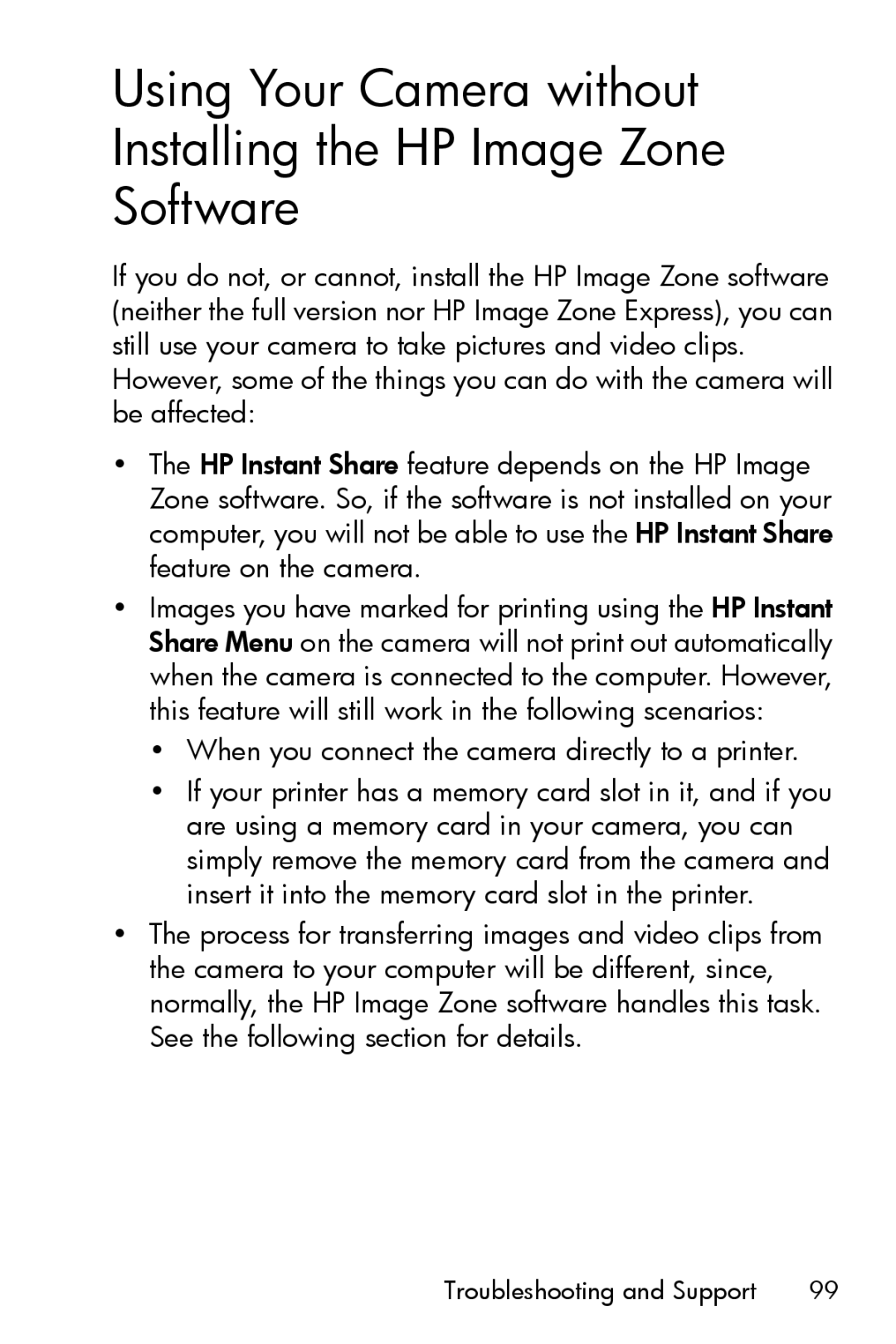 HP M517, M417 manual When you connect the camera directly to a printer 