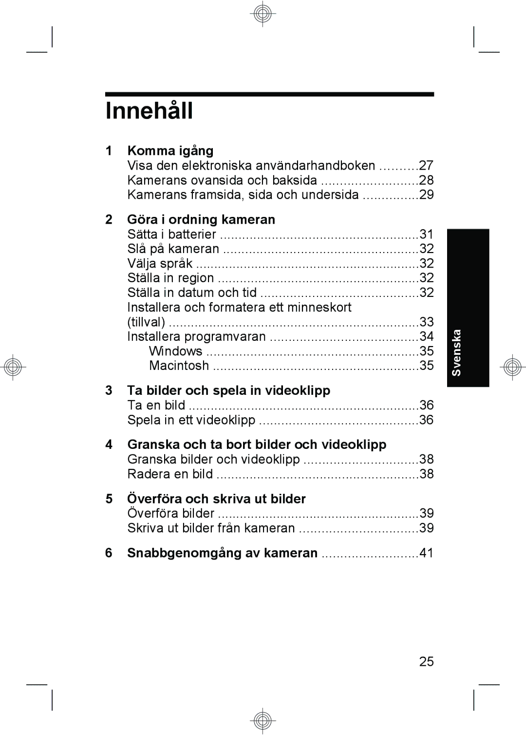 HP M540, M440, M630 manual Innehåll 