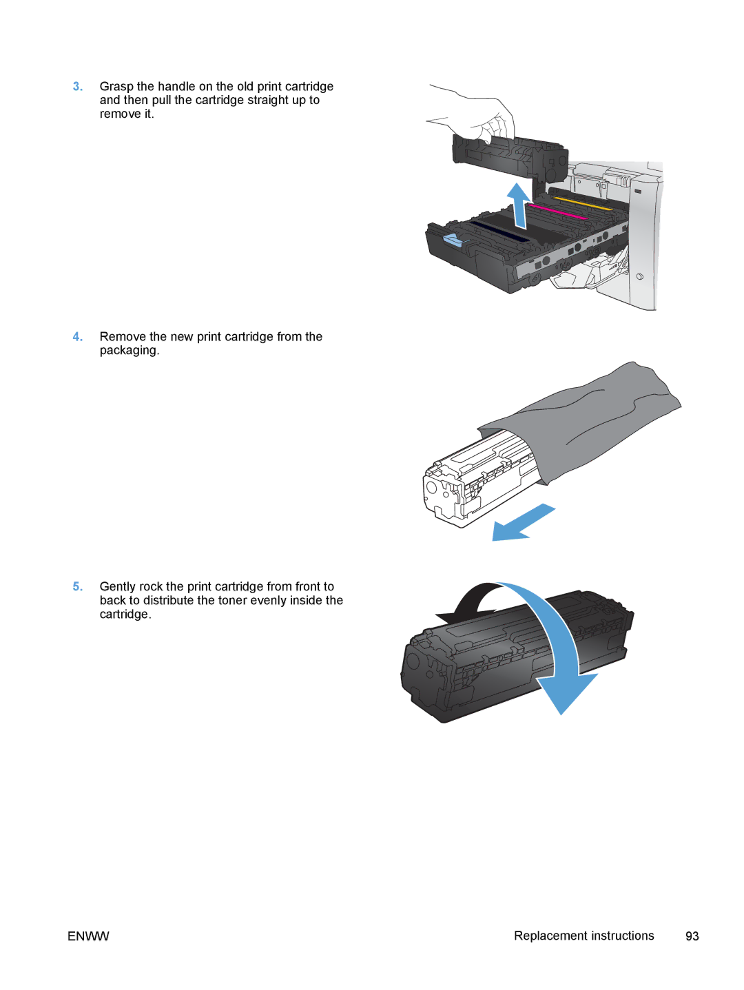 HP M375, M475 manual Replacement instructions 