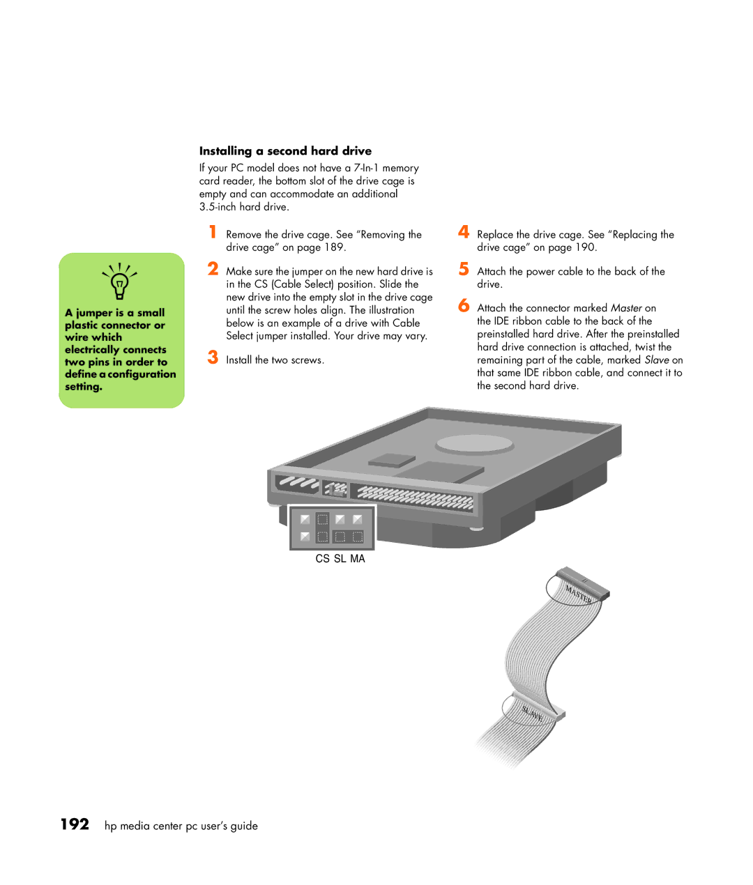 HP m487.uk, m476n, m470n, m477.uk, m380.uk, m377n, m370.uk, m370n, m480n, m490n manual Installing a second hard drive 