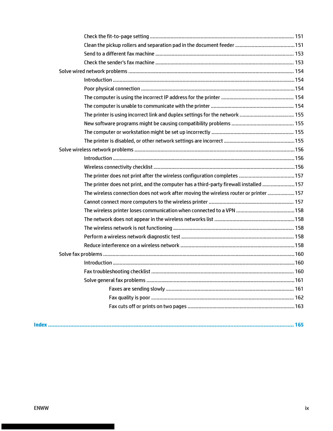 HP M477fnw manual 165 