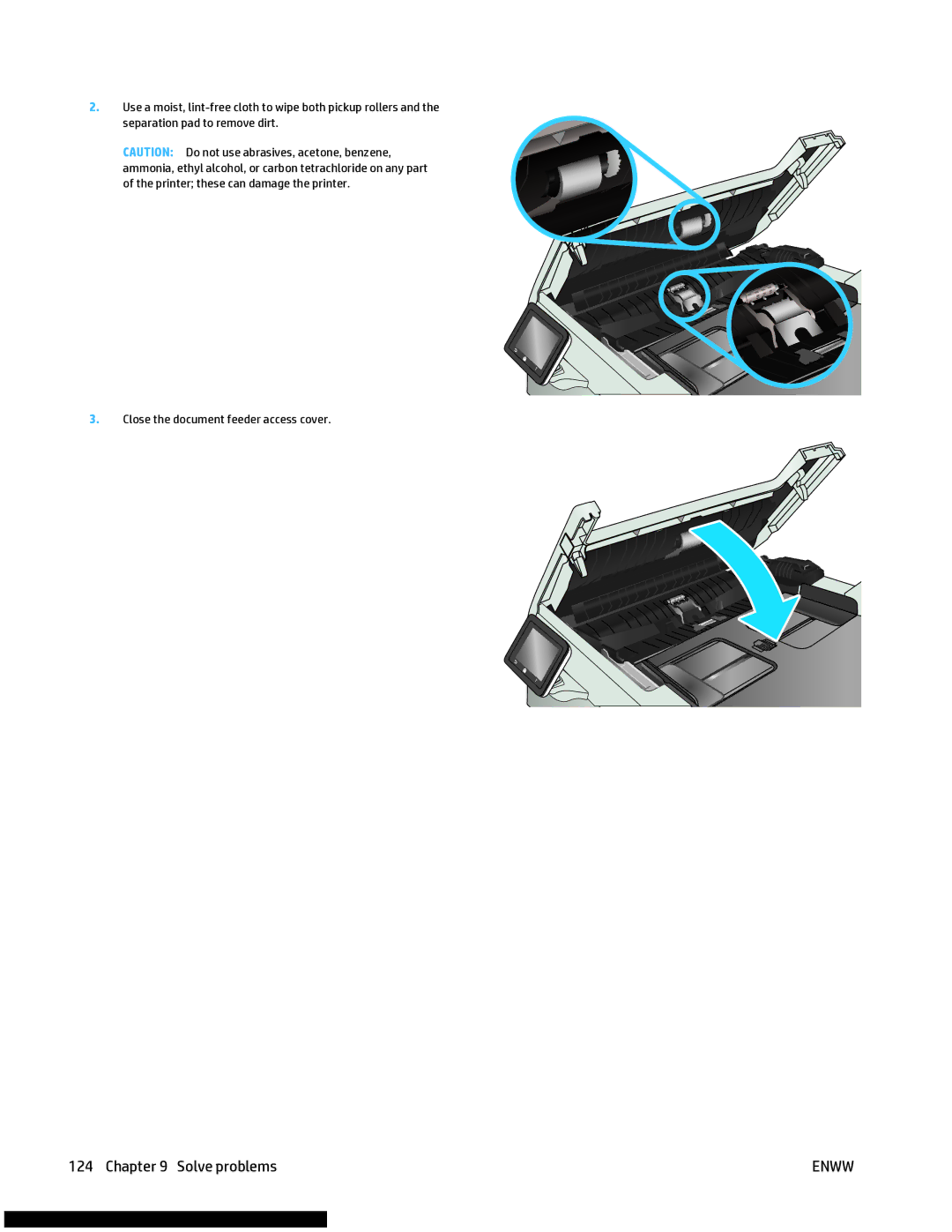 HP M477fnw manual Solve problems 