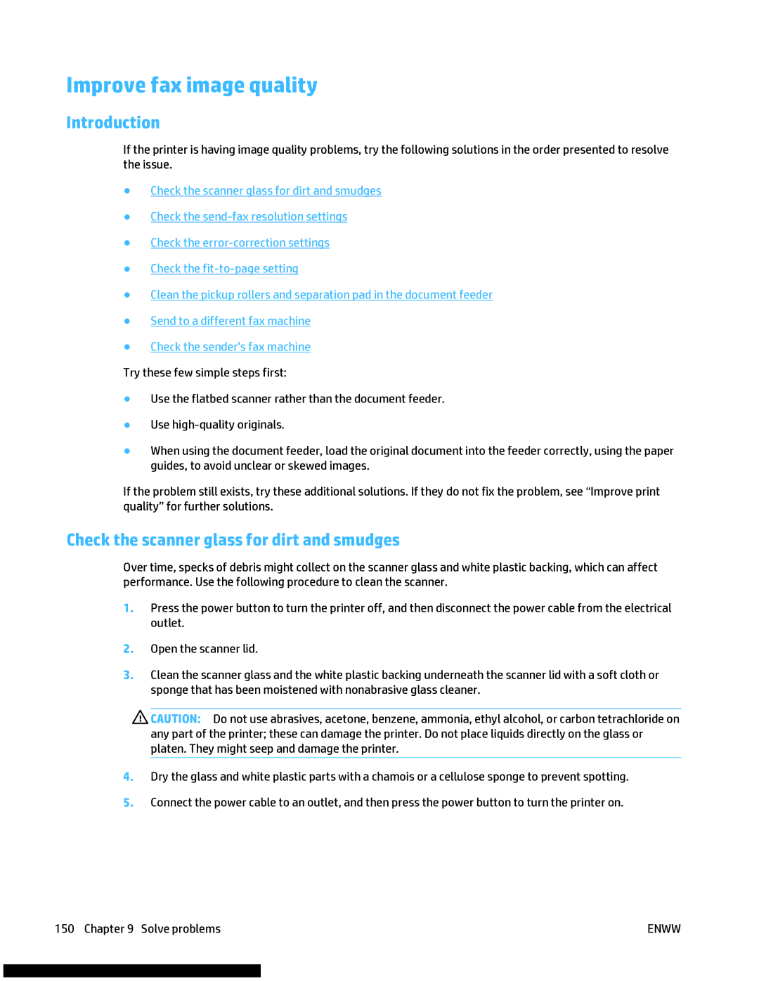 HP M477fnw manual Improve fax image quality, Introduction 