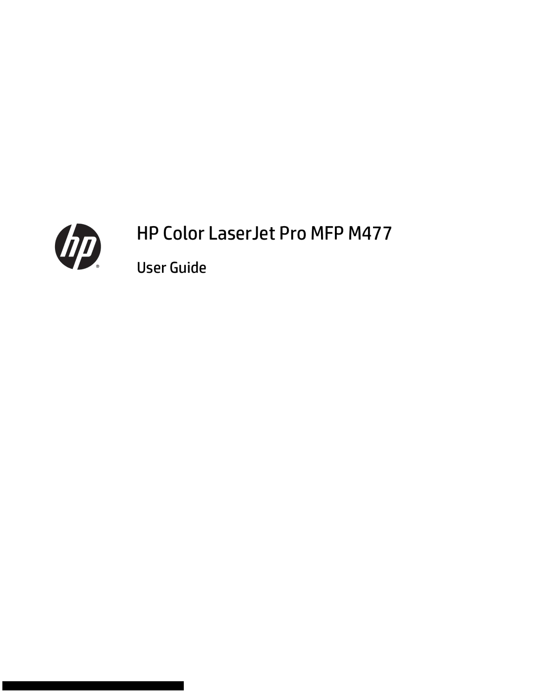 HP M477fnw manual HP Color LaserJet Pro MFP M477 